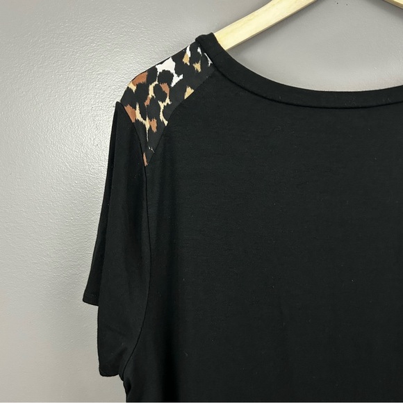 Vince Camuto Animal Print High Low Shirt Size - Picture 8 of 11